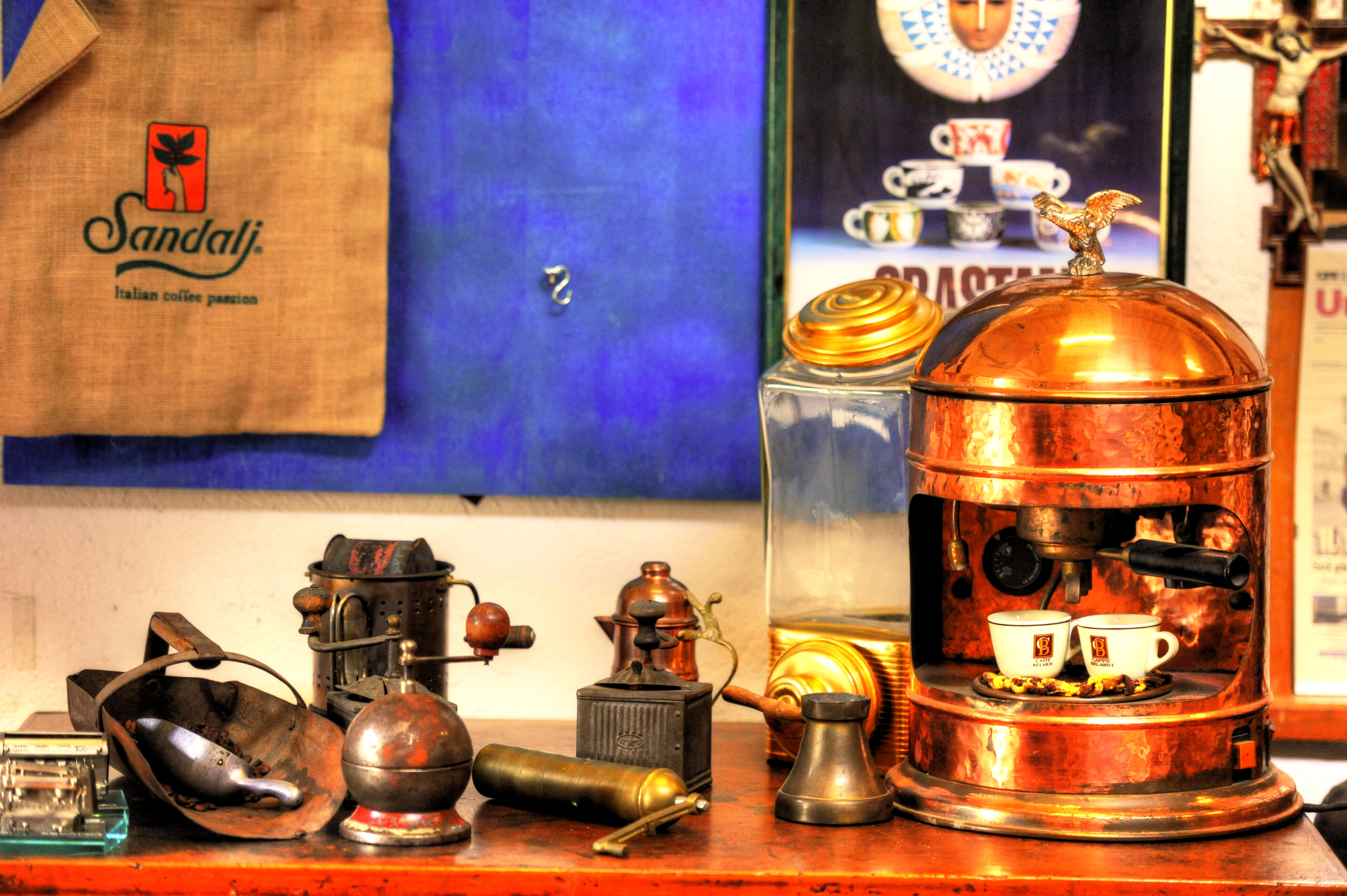 Vintage espresso equipment